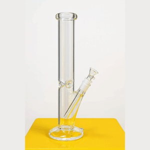 30cm- clear rainbow effect glass bong