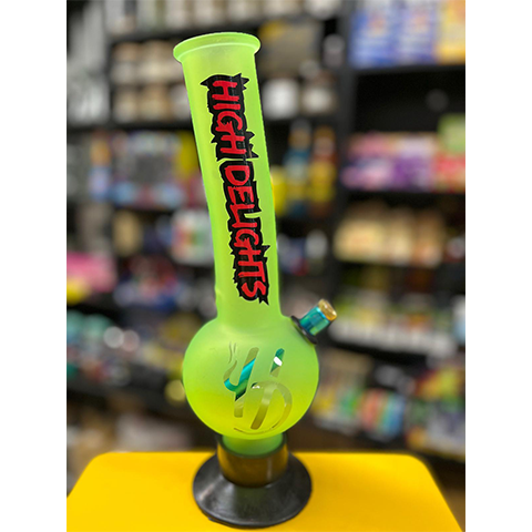 FROSTY LIME HIGH DELIGHTS-4mm-thick-borosilicate-German-glass-lime